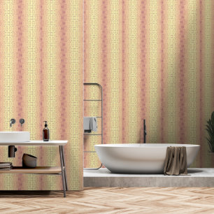 Gouden Bakstenen Muur – Symmetrisch Architecturaal Behang