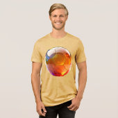 Gouden Bal Bella+Canvas Tri-Blend Shirt (Voorkant volledig)