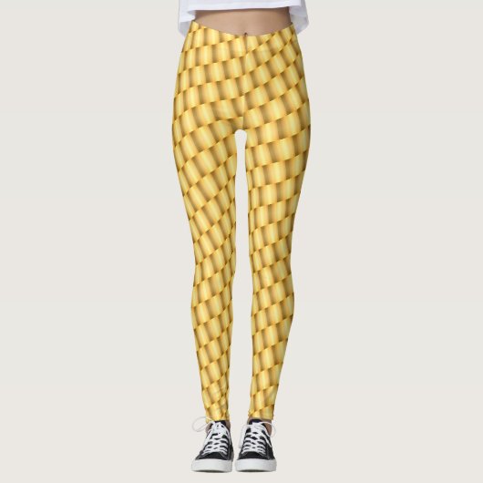 Gouden balk leggings (Voorkant)