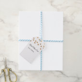 Gouden ballen glitter beste moeder ooit naam moede cadeaulabel (Met Touw)