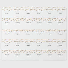 Gouden ballen glitter beste moeder ooit naam moede cadeaupapier