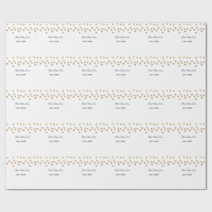 Gouden ballen glitter beste moeder ooit naam moede cadeaupapier