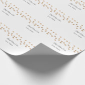 Gouden ballen glitter beste moeder ooit naam moede cadeaupapier (Hoek)