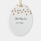 Gouden ballen glitter beste moeder ooit naam moede keramisch ornament (Rechts)