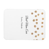 Gouden ballen glitter beste moeder ooit naam moede magneet (Horizontaal)