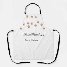 Gouden ballen glitter beste moeder ooit naam moede schort