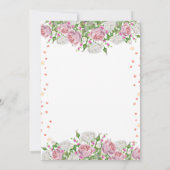 Gouden Ballerina Het is een Meisje Bloemige Baby S Kaart (Achterkant)