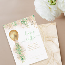 Gouden ballon Eucalyptus Goud Glitter Luier Raffle