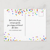 Gouden ballon Gelukkig Norooz Perzisch Nieuwjaar Feestdagenkaart (Achterkant)