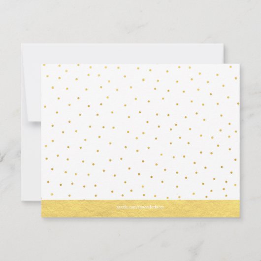 Gouden ballon Handgetekende Dank Je Foto Bedankkaart (Achterkant)