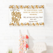 Gouden ballon zeer groot dank u waardering spandoek (Insitu)