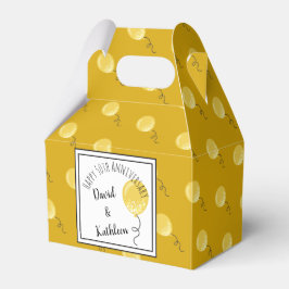 Gouden ballonnen 50e Jubileum Party Favor Box Bedankdoosjes