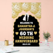 Gouden Ballonnen 60e trouwdag Welkom Acryl Bord (Huwelijk)