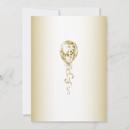 Gouden ballonnen verrassen 95ste verjaardagsfeest kaart (Achterkant)