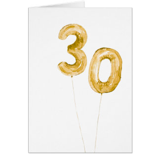 gouden ballonnen voor 30e verjaardag