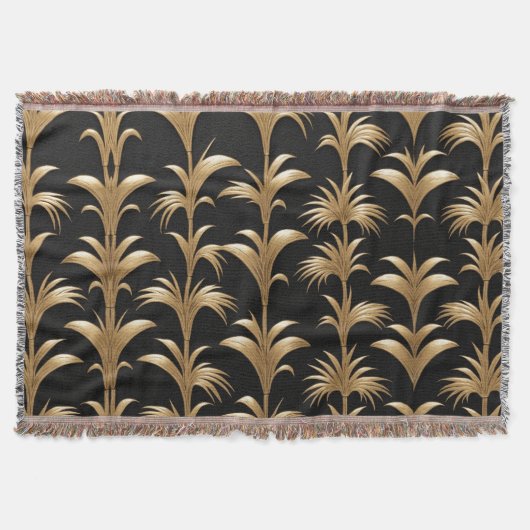 Gouden Bamboe Elegantie Deken (Voorkant)