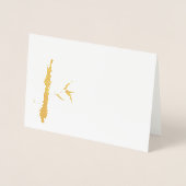 gouden bamboe folie kaarten (Voorkant)