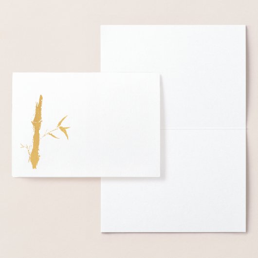 gouden bamboe folie kaarten (Display)