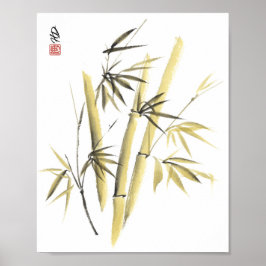 Gouden Bamboe Harmonie Poster