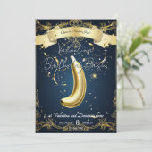 Gouden Banaan Verjaardag | Speelse luxe Kaart (Staand voorkant)