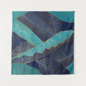 Gouden bananenblad: luxe patroon. wandkleed (Voorkant (horizontaal))