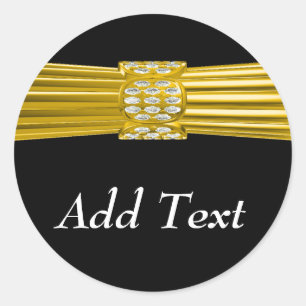  gouden band ronde sticker