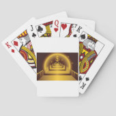 Gouden Bank Corridor Glanzende Dollar Financiën Pokerkaarten (Achterkant)