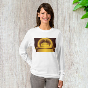 Gouden Bank Corridor Glanzende Dollar Financiën T-shirt