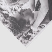 Gouden banner met bloemenoverlay voeg uw eigen fot tissuepapier (Detail)