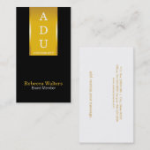 Gouden Banner Visitekaartje (Voorkant / Achterkant)
