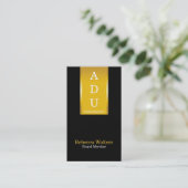 Gouden Banner Visitekaartje (Staand voorkant)