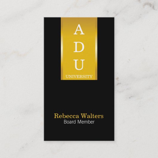 Gouden Banner Visitekaartje (Voorkant)