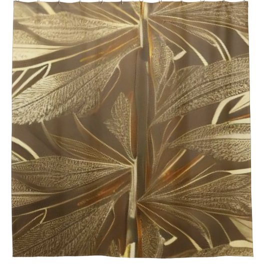 Gouden Banyanboom Douchegordijn (Voorkant)
