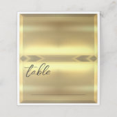 Gouden Bar Elegante Bruiloft Plaatskaartje (Buitenkant ongevouwen)