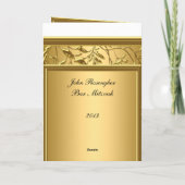 Gouden bar mitswa ceremonie bedankkaart (Achterkant)