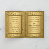 Gouden bar mitswa ceremonie bedankkaart (Binnen)