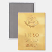 Gouden Baren Magneet (Voorkant / Achterkant)
