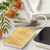 Gouden Baren Sleutelhanger (Voorkant Rechts)