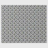 Gouden Barok: Bloemen ketting textuur Cadeaupapier (Vlak)