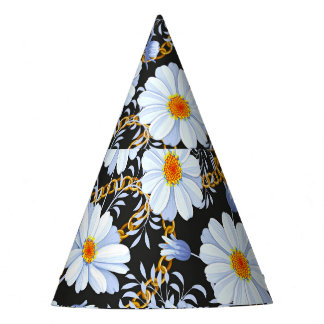 Gouden Barok: Bloemen ketting textuur Feesthoedjes