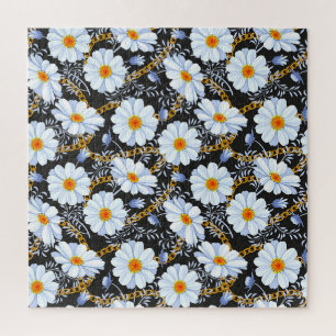 Gouden Barok: Bloemen ketting textuur Legpuzzel