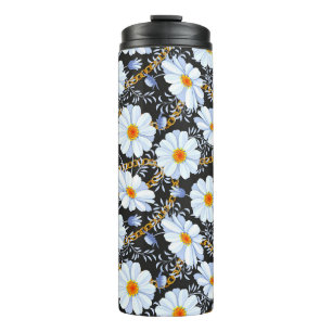 Gouden Barok: Bloemen ketting textuur Thermosbeker