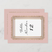 Gouden Barok Classic Formele Elegante Tafelnummers (Voorkant / Achterkant)