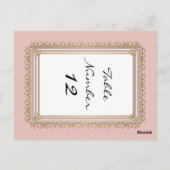 Gouden Barok Classic Formele Elegante Tafelnummers (Achterkant)