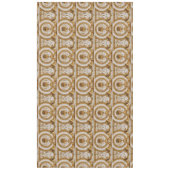 Gouden Barok Cornucopia op Beige Thanksgiving Tafelkleed (Voorkant)