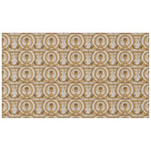 Gouden Barok Cornucopia op Beige Thanksgiving Tafelkleed (Voorkant (Horizontaal))