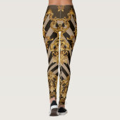 Gouden barok: geometrisch patroonontwerp leggings (Achterkant)