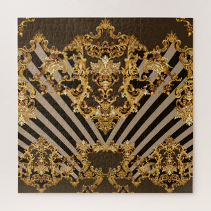 Gouden barok: geometrisch patroonontwerp legpuzzel