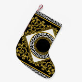 Gouden barok: Griekse zwarte rand Kleine Kerstsok (Voorkant (Hangend))