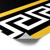 Gouden barok: Griekse zwarte rand Poster (Hoek)